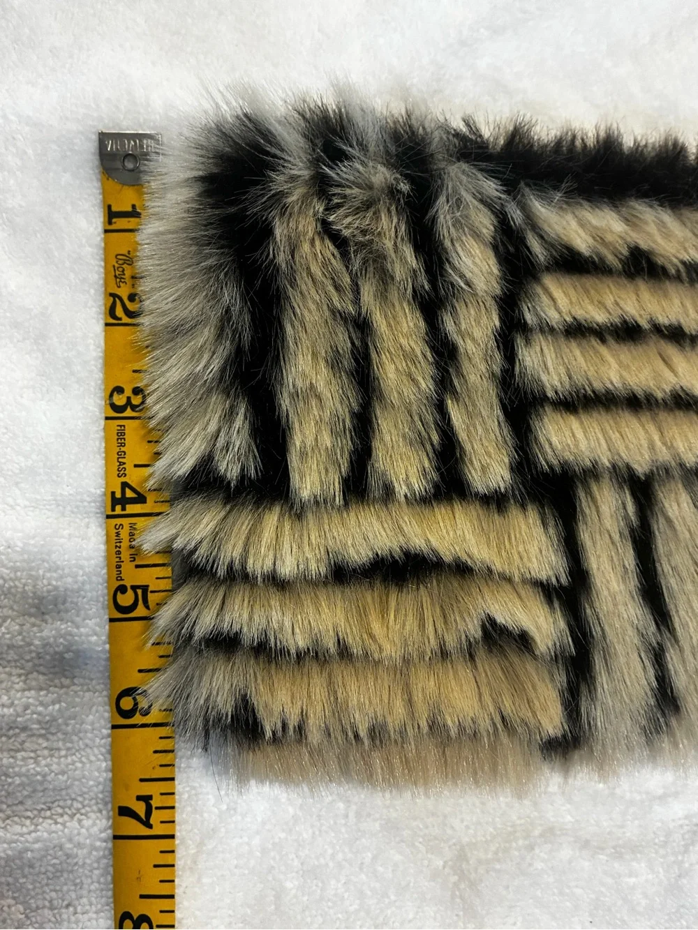 Fashion Nova Fur Baby Faux Fur clutch, NWT